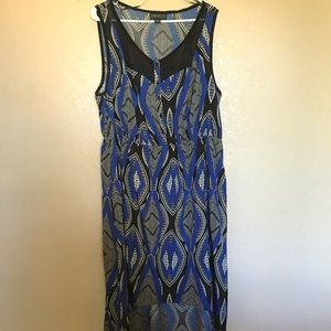 FOREVER 21 PLUS | Hi-low print dress